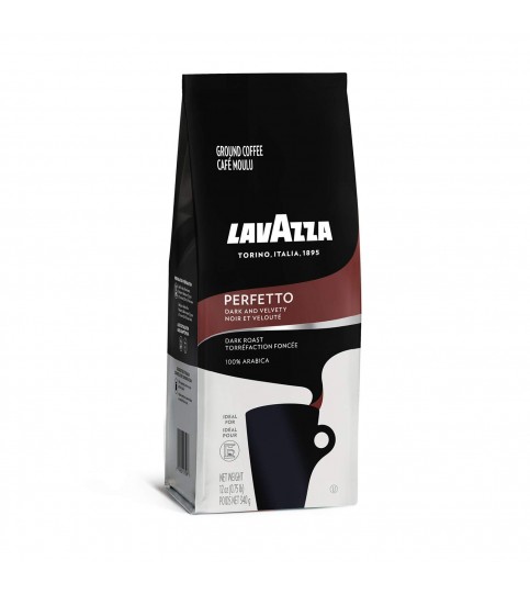 Lavazza Perfetto Espresso Roast Ground Coffee (6x12 OZ)