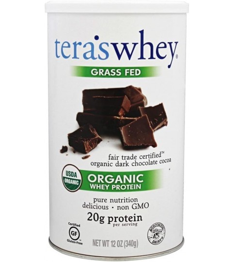 Tera's Whey Organic Dark Chocolate Whey Protein (1x12Oz)