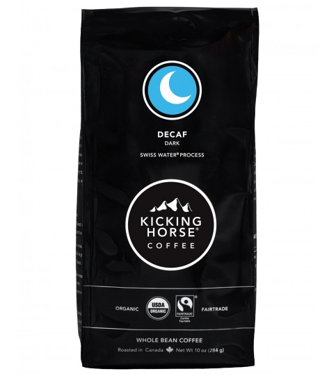 Kicking Horse Coffee Dark Decaf Swiss Water Process Whole Bean (6x10 OZ)