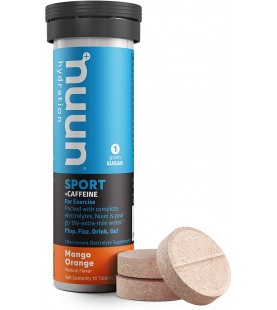 Nuun Active Hydration Energy: Hydrating Electrolyte Tablets, Mango Orange (8X10 Ct)