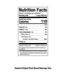 Pacific Natural Natural Nut Hazelnut Beverage (12x32 Oz)