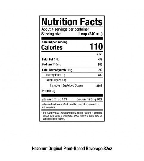 Pacific Natural Natural Nut Hazelnut Beverage (12x32 Oz)