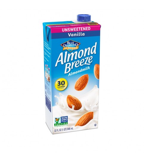 Blue Diamond Vanilla Almond Breeze Unsweetened (12x32 Oz)