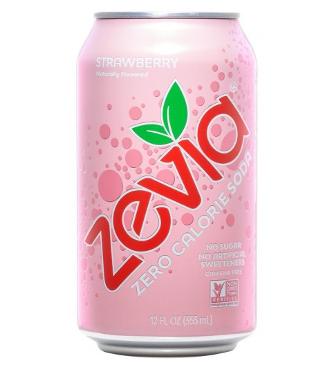 Zevia Nat Straw Soda (4x6Pack )