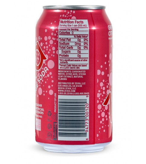 Zevia Grapefruit Citrus (4x6Pack )