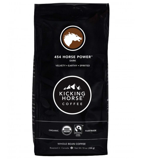 Kicking Horse 454 Horse Power Dark Whole Bean Coffee (6x10 OZ)