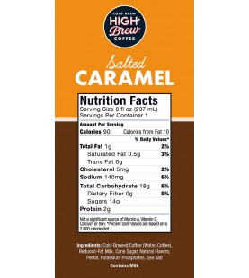 High Brew Coffee Salted Caramel (12x8 OZ)