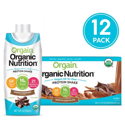 Orgain Shake, Smooth Chocolate Vegan (12X11 OZ)