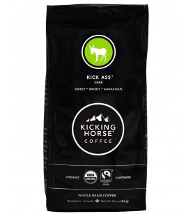 Kicking Horse Coffee Kick Ass Dark Roast Whole Bean (6x10 OZ)