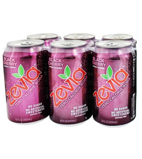 Zevia Natural Black Cherry Diet Soda (4x6x12 Oz)