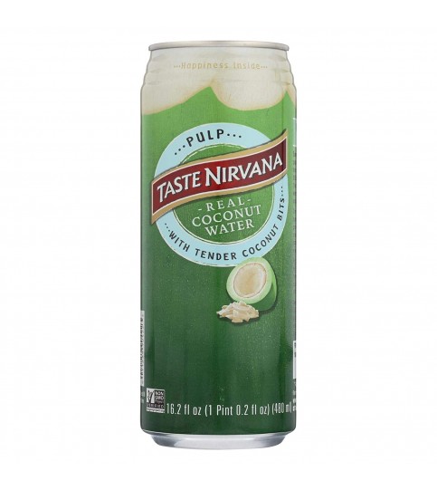 Taste Nirvana Real Cocunut Water with Pulp (12x16.2 Oz) 