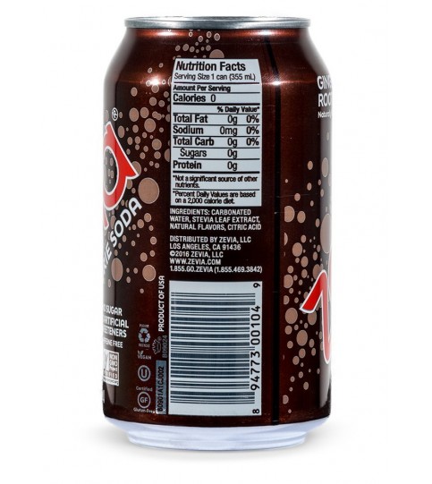 Zevia Nat Ginger Root Beer (12x16OZ )