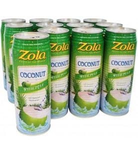 Zola Brazilian Fruits 100% Nat Coconut Water (12x17.5OZ )