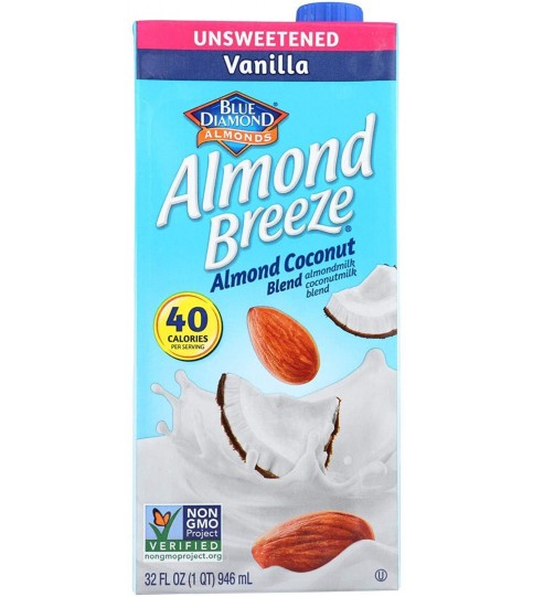 Blue Diamond Almond Coconut Unsweetened Van (12x32OZ )