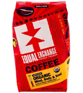 Equal Exchange Mind & Soul Whole Bean Coffee (6x12 Oz)