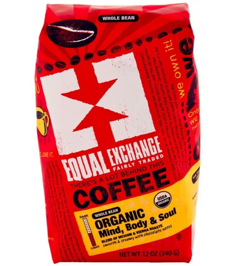 Equal Exchange Mind & Soul Whole Bean Coffee (6x12 Oz)