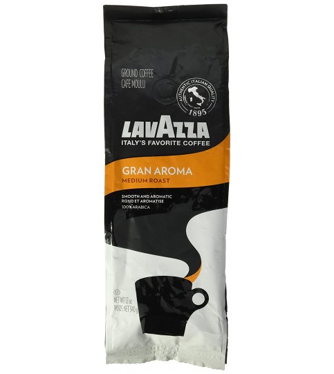 Lavazza Gran Aroma Medium Roast Ground Coffee (6x12 OZ)