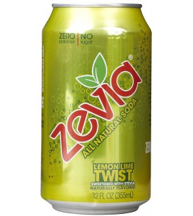 Zevia Natural Twist Diet Soda (4x6x12 Oz)