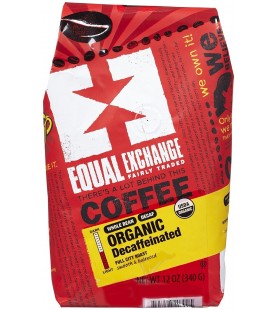 Equal Exchange Whole Bean Decaf Coffee (6x12 Oz)