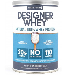 Designer Whey Plain/S Mapple Protein Powder (1x12OZ )