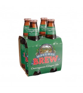 Natural Brew Ginger Ale Natural Brew Soda (6x4x12 Oz)