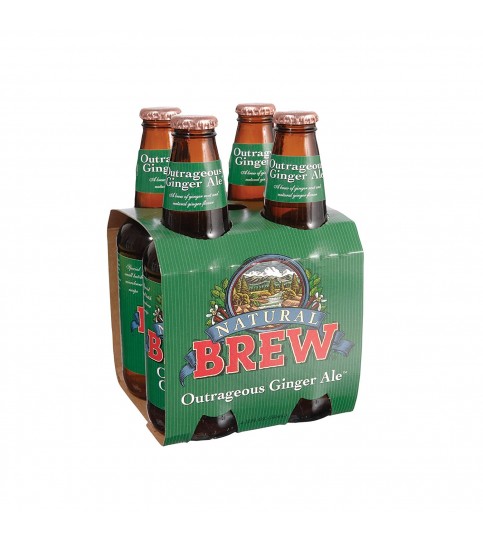 Natural Brew Ginger Ale Natural Brew Soda (6x4x12 Oz)