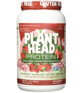 Genceutic Naturals Plant Head Protein Strawberry 1.7 lb