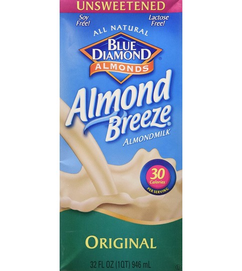 Blue Diamond Original Almond Breeze Unsweetened (12x32 Oz)