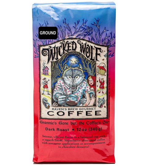 Raven's Brew Coffee Wckd WoLeaf Blend Bn (6x12OZ )