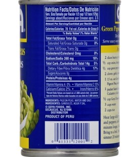 Goya Foods Green Pigeon Peas in Can, 15-Ounce (Pack of 24)