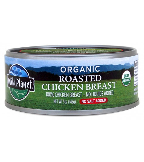 Wild Planet Organic Roasted Chicken Breast With No Salt (12x5 OZ)