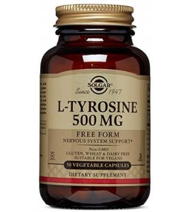 Solgar – L-Tyrosine 500 mg, 50 Vegetable Capsules