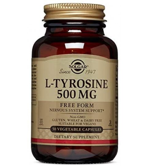 Solgar – L-Tyrosine 500 mg, 50 Vegetable Capsules