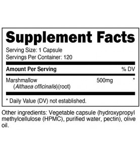 Nutricost Marshmallow Root 500mg, 120 Veggie Capsules