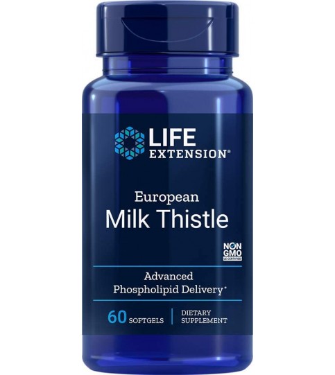 Life Extension European Milk Thistle-Advanced Phospholipid Delivery Softgels, 60 Count