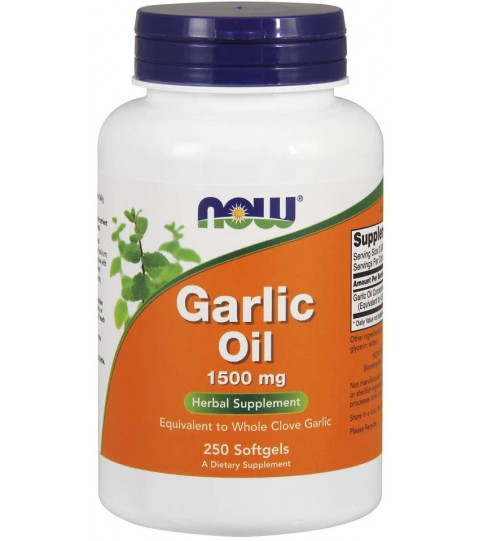 NOW Supplements, Garlic Oil 1500 mg, 250 Softgels