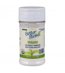 NOW Foods Better Stevia Organic Zero Calorie Powdered Sweetener - 1 oz