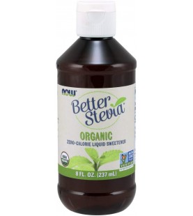 NOW Foods, Certified Organic BetterStevia Liquid,  8-Ounce