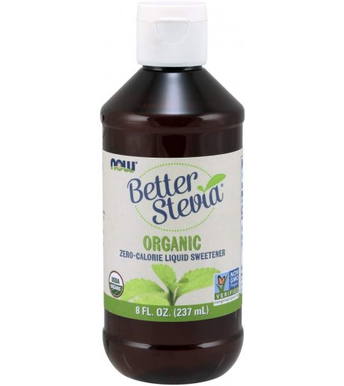 NOW Foods, Certified Organic BetterStevia Liquid,  8-Ounce