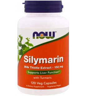 NOW Supplements, Silymarin Milk Thistle Extract 150 mg, 120 Veg Capsules