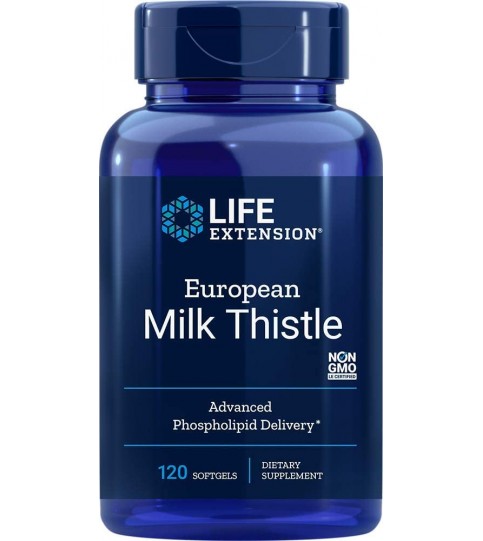 Life Extension European Milk Thistle-Advanced Phospholipid Delivery, 120 Softgels