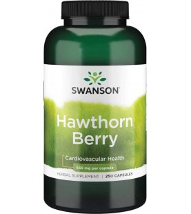 Swanson Premium Hawthorn Berries 250 Caps, 565 mg each