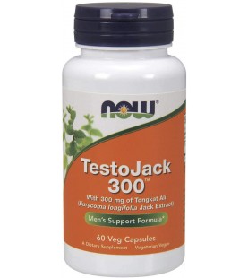 NOW Supplements, TestoJack 300 mg, 60 Veg Capsules