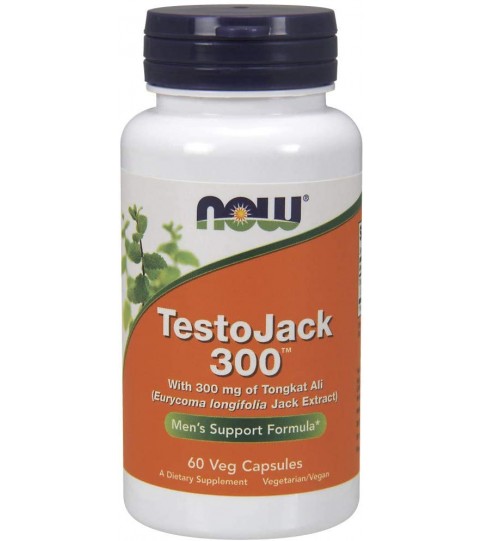 NOW Supplements, TestoJack 300 mg, 60 Veg Capsules