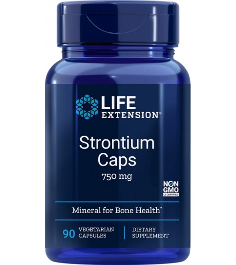 Life Extension Strontium, 750 mg, 90 Vegetarian Capsules