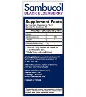 Sambucol Black Elderberry Syrup Original Formula, 7.8 Ounce Bottle