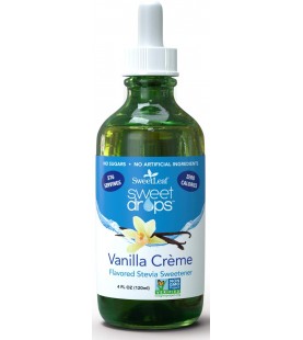 SweetLeaf Drops Liquid Stevia Sweetener, Vanilla Creme, 4 Oz