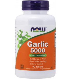 NOW Supplements, Garlic 5,000, 90 Tablets