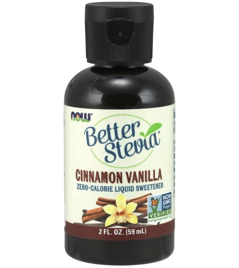 NOW Foods, Better Stevia, Cinnamon Vanilla Flavor, 2-Ounce