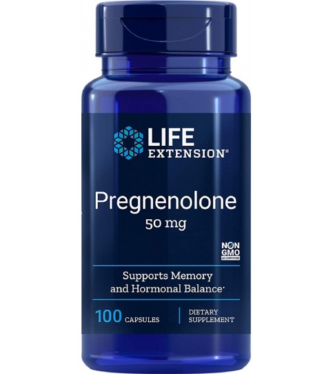 Life Extension Pregnenolone 50 Mg, 100 capsules